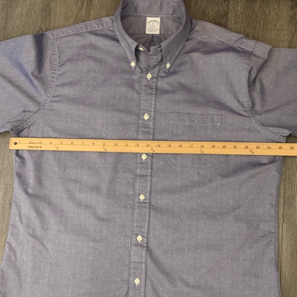 BROOKS BROTHERS LS Supima Cotton Muted sprint Shirt - Picture 4 of 6